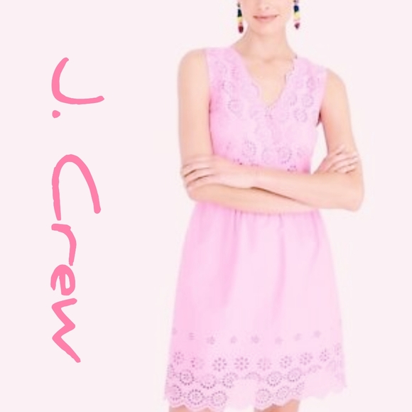 J. Crew Dresses & Skirts - NWT J. Crew, Eyelet, pink, spring, wedding, event, derby, preppy